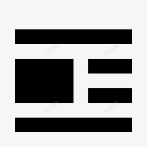 左对齐文本环绕可视化编辑器图标svg_新图网 https://ixintu.com micro8 可视化编辑器 左对齐 文本环绕
