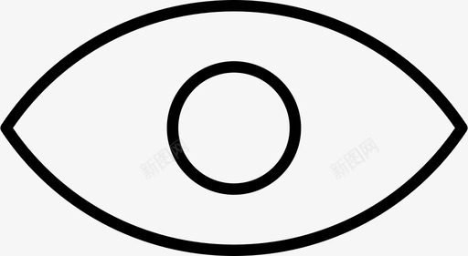 眼睛身体部位视力图标svg_新图网 https://ixintu.com 眼睛 视力 视野 身体 部位