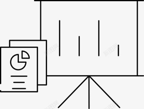 演示文稿黑板图表图标图标