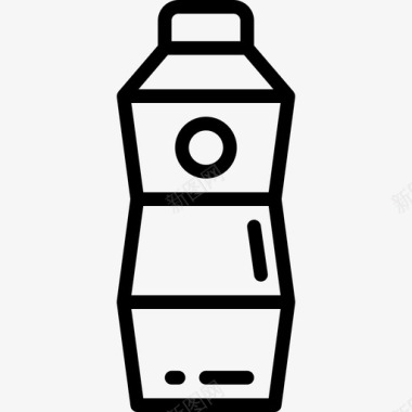 水瓶运动68线性图标图标