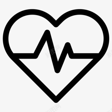 医疗保健心跳心脏图标图标