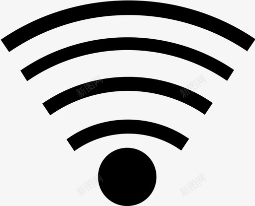 wifi互联网网络图标svg_新图网 https://ixintu.com wifi 互联网 信号 网络