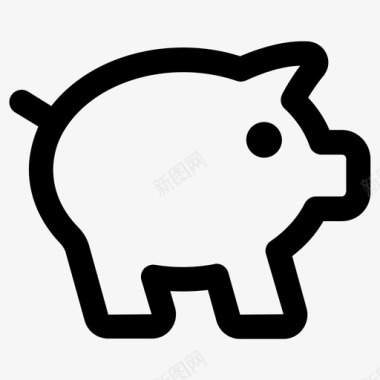 小猪银行钱图标图标
