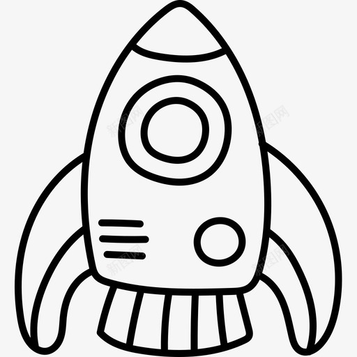 火箭儿童玩具13黑色图标svg_新图网 https://ixintu.com 儿童玩具13 火箭 黑色