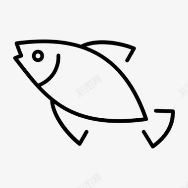 鱼保留鱼鲑鱼图标图标