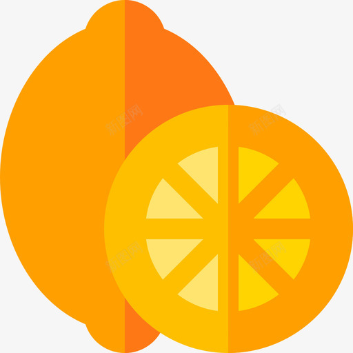 柠檬水果和蔬菜16扁平图标svg_新图网 https://ixintu.com 扁平 柠檬 水果和蔬菜16