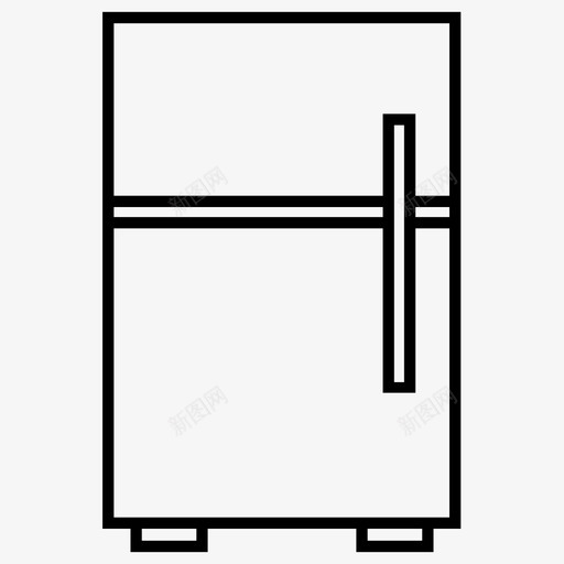 冰箱冷冻厨房图标svg_新图网 https://ixintu.com 冰箱 冷冻 厨房