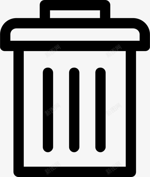 垃圾桶删除移除图标svg_新图网 https://ixintu.com 删除 垃圾桶 移除