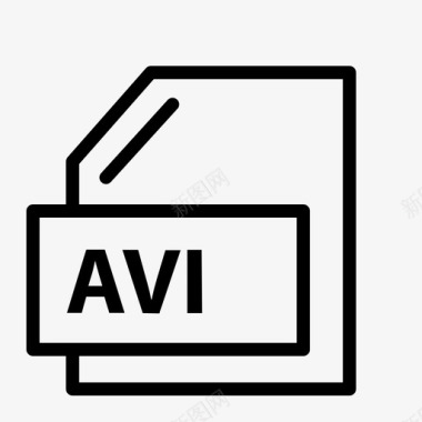 文件夹avi电影文件avi图标图标