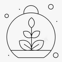 生长的季节生长叶子植物图标高清图片
