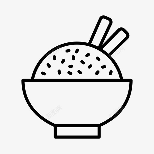 米饭烹饪餐饮图标svg_新图网 https://ixintu.com 快餐 烹饪 米饭 蒸饭 餐饮