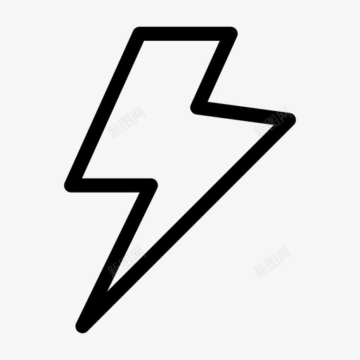 电源充电电力图标svg_新图网 https://ixintu.com 充电 基本ui元件 照明 电力 电源