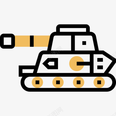 坦克军用16黄影图标图标