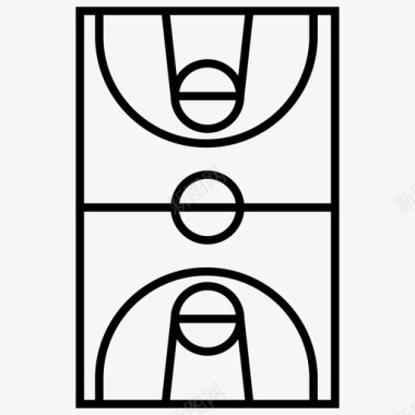 篮球场比赛运动图标图标