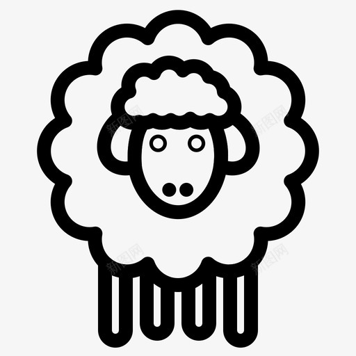 复活节羔羊绵羊图标svg_新图网 https://ixintu.com 伊斯特 堡线 复活节 春天 绵羊 羔羊