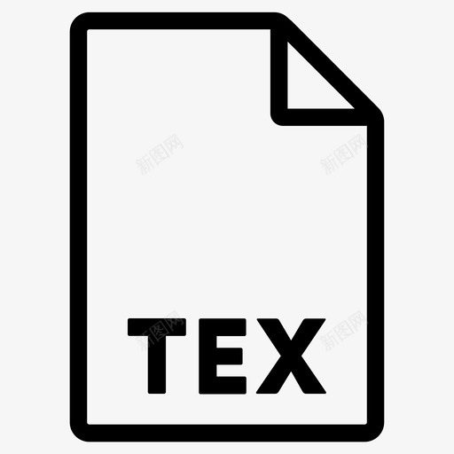 tex格式文件文件格式图标svg_新图网 https://ixintu.com tex 文件 格式