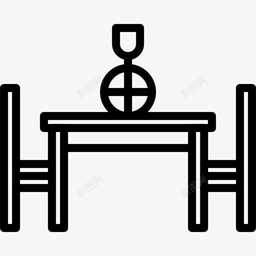 餐桌椅子家具图标svg_新图网 https://ixintu.com 内饰 家具 椅子 餐桌