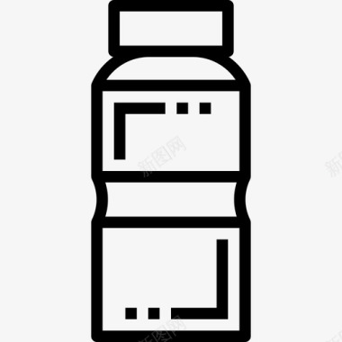 水瓶健身馆2线性图标图标