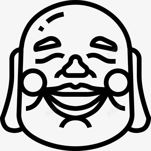 波普微笑脸面具图标svg_新图网 https://ixintu.com 中国 传统 微笑 波普 面具