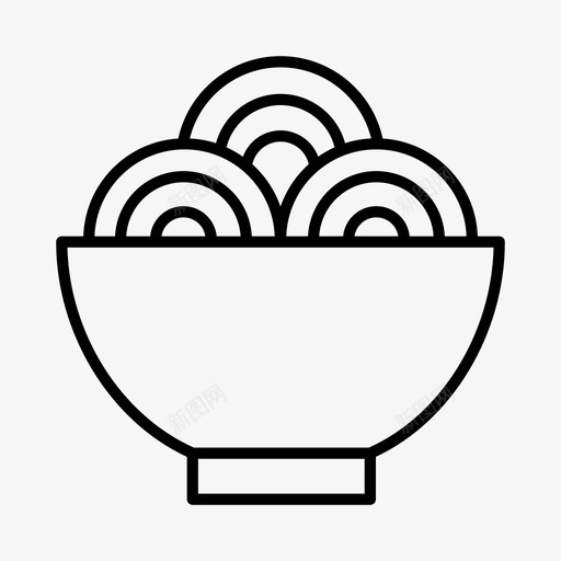 日本料理意大利面条快餐图标svg_新图网 https://ixintu.com 快餐 意大利 日本料理 面条