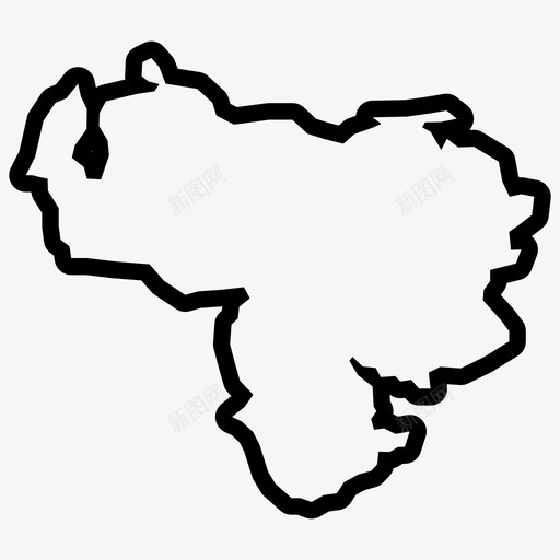委内瑞拉地图加拉加斯拉丁美洲图标svg_新图网 https://ixintu.com 加拉加斯 南美 委内瑞拉地图 拉丁美洲