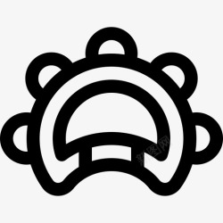 tambourineTambourineReggae5线性图标高清图片