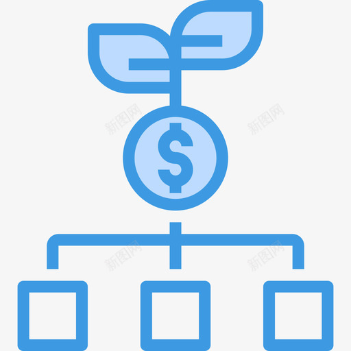 开发投资32蓝色图标svg_新图网 https://ixintu.com 开发 投资 蓝色