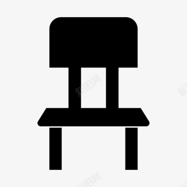 椅子家具座位图标图标
