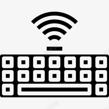 键盘计算机29实心图标图标