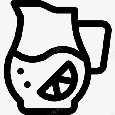 水罐15号咖啡馆直系图标图标