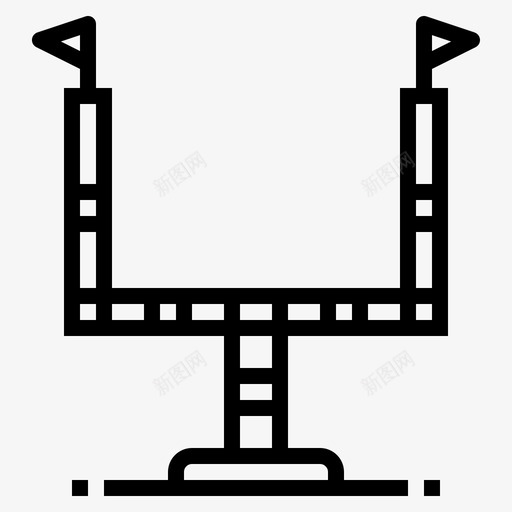 球门柱比赛橄榄球图标svg_新图网 https://ixintu.com 体育 橄榄球 比赛 球门柱 美式足球