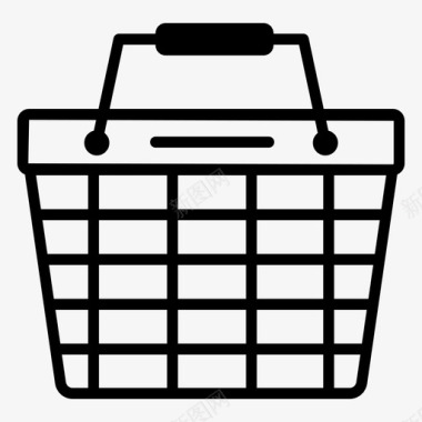 购物篮购物车商业图标图标