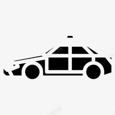 警察交通工具汽车图标图标