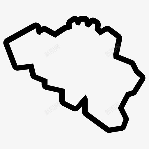 比利时地图布鲁塞尔欧洲图标svg_新图网 https://ixintu.com 地图 地理 布鲁塞尔 欧洲 比利时