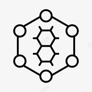 科学实验室微生物学图标图标