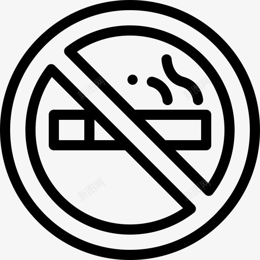 禁止吸烟酒店服务23直系图标svg_新图网 https://ixintu.com 吸烟 服务 直系 禁止 酒店 酒店服