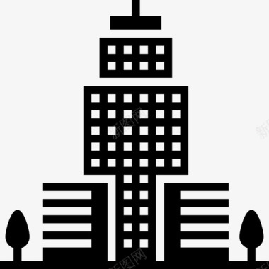 摩天大楼大楼房子图标图标