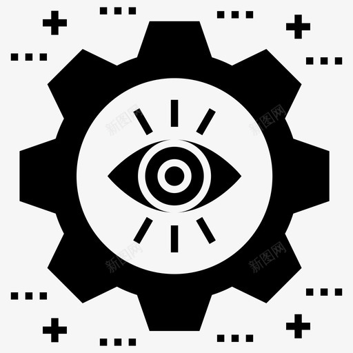 生产监控仿生眼网络监控图标svg_新图网 https://ixintu.com 人眼 仿生 图标 字形 技能 机器 机器人 生产 生活 监控 网络监控