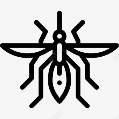 蚊子昆虫11直系图标图标
