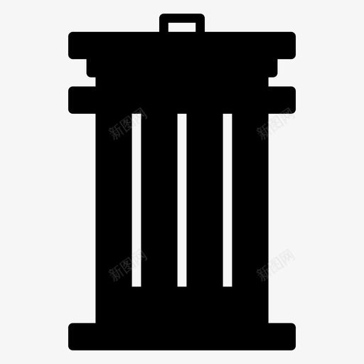 垃圾办公室垃圾桶图标svg_新图网 https://ixintu.com 办公室 垃圾 垃圾桶
