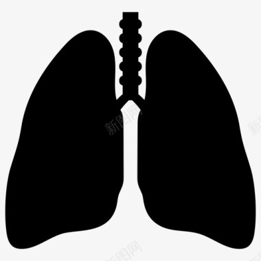 肺哮喘吸入图标图标