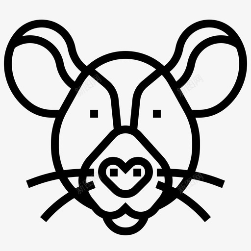 老鼠动物有害图标svg_新图网 https://ixintu.com 动物 啮齿 有害 标题 老鼠