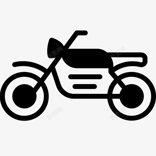 摩托车自行车交通工具图标svg_新图网 https://ixintu.com 交通工具 摩托车 自行车 轮子
