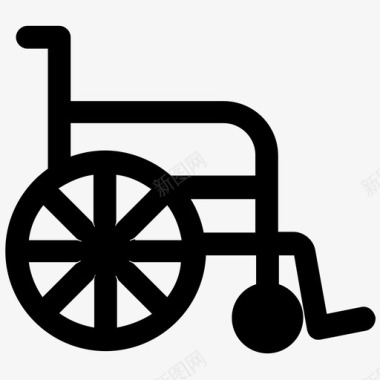 轮椅残疾人身体残疾图标图标