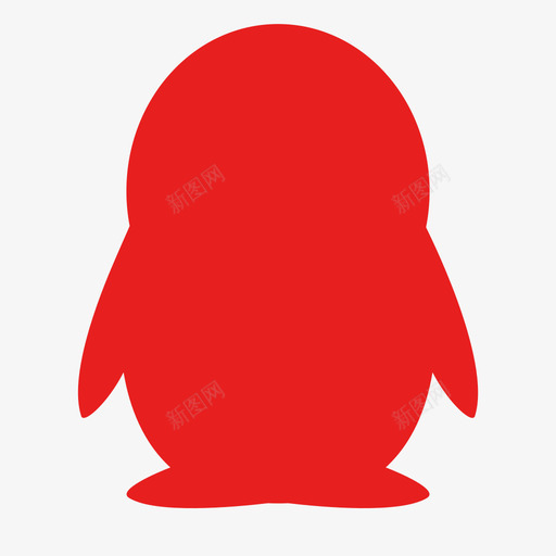 QQsvg_新图网 https://ixintu.com QQ QQ、企鹅、聊天 填充 扁平 方正