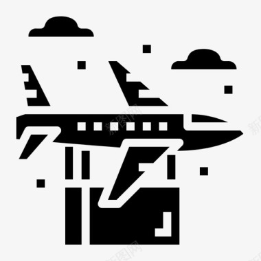 航班货物飞机图标图标