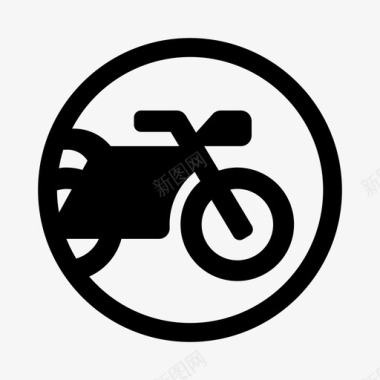 摩托车交付符号图标图标