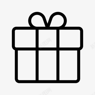礼物生日盒子图标图标