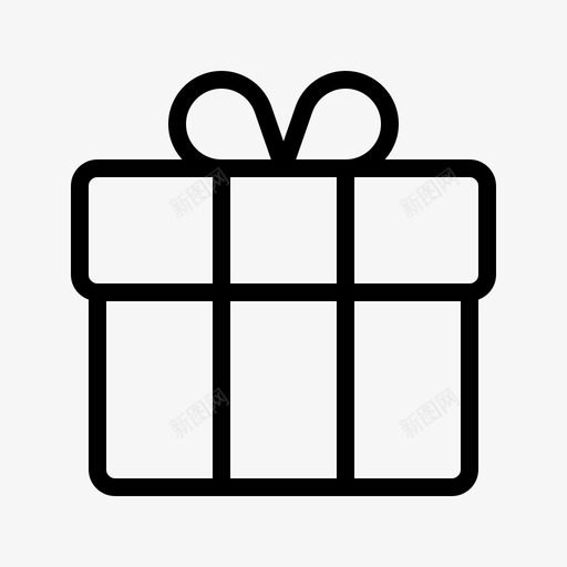 礼物生日盒子图标svg_新图网 https://ixintu.com 商店 圣诞节 概要 生日 盒子 礼物