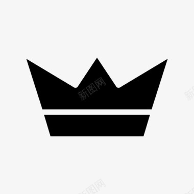 王冠日冕国王图标图标